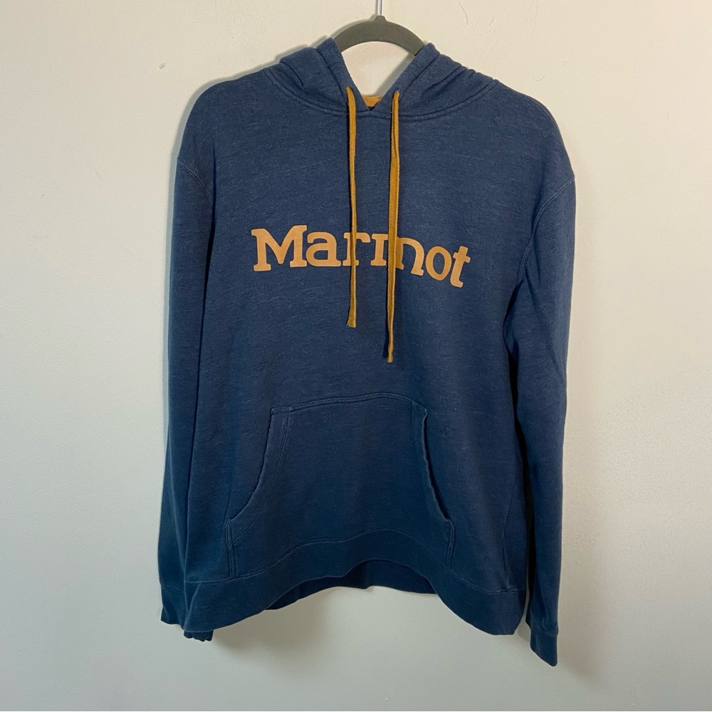 Marmot Men’s Sweatshirt Hoodie Cotton Blend Large